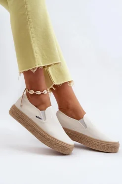 Lee Cooper Trampki Damskie Slip-On*Damskie Trampki Slip-On Z Plecionką LCW-24-44-2430