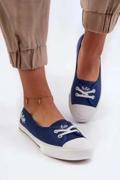 Lee Cooper Trampki Damskie Niskie*Damskie Trampki Tenisówki LCW-23-31-1789L Granatowe