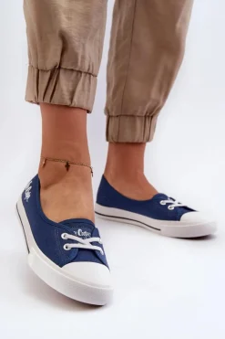 Lee Cooper Trampki Damskie Niskie*Damskie Trampki Tenisówki LCW-23-31-1789L Granatowe