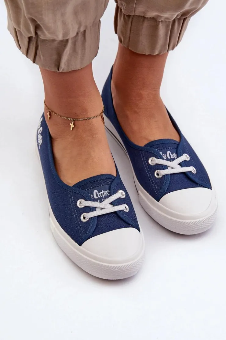 Lee Cooper Trampki Damskie Niskie*Damskie Trampki Tenisówki LCW-23-31-1789L Granatowe