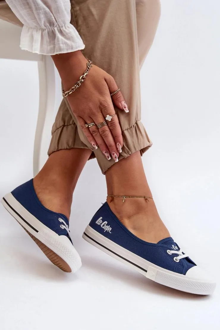 Lee Cooper Trampki Damskie Niskie*Damskie Trampki Tenisówki LCW-23-31-1789L Granatowe
