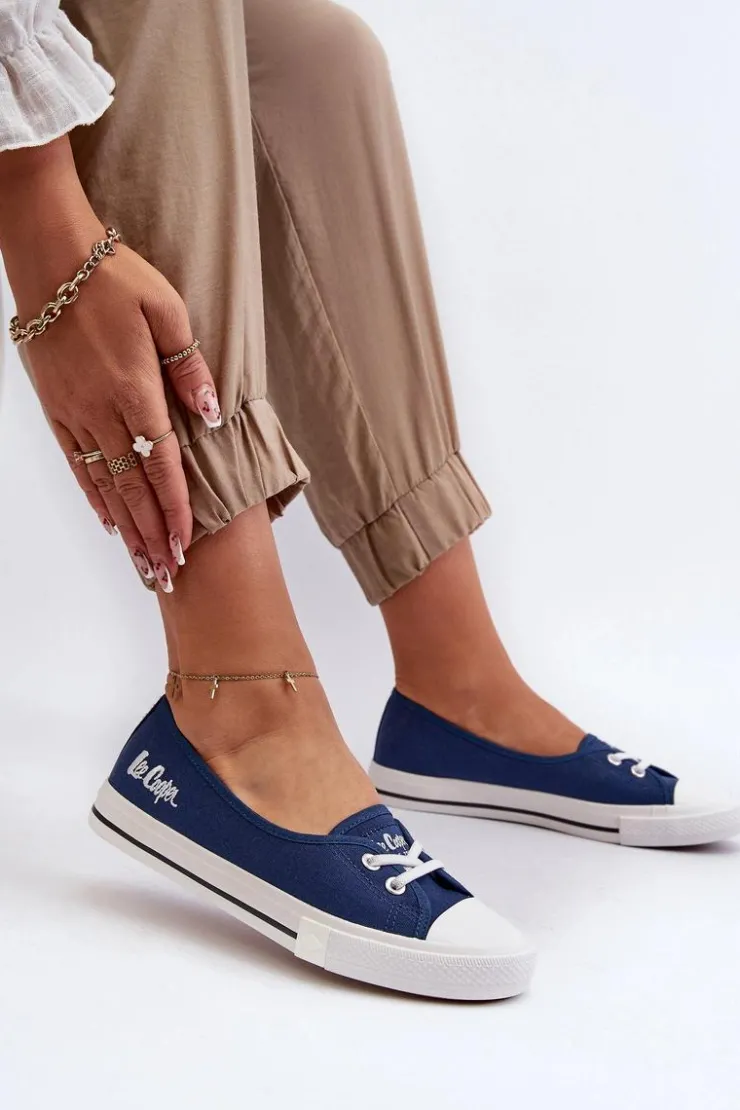 Lee Cooper Trampki Damskie Niskie*Damskie Trampki Tenisówki LCW-23-31-1789L Granatowe