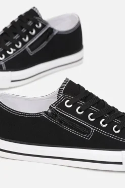 Damskie Boto Damskie Trampki Z Suwakiem Czarne Malani