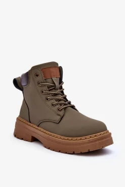 Boto Botki Ocieplane|Damskie Trapery*Damskie Trapery Botki Ocieplane Zielone Corbin Zielony