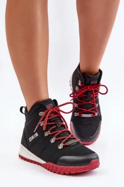 Big Star Shoes Trekkingowe Damskie|Damskie Trapery*Damskie Trapery Buty Sportowe Big Star KK274217 Memory Foam System Czarne Czarny