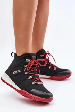 Big Star Shoes Trekkingowe Damskie|Damskie Trapery*Damskie Trapery Buty Sportowe Big Star KK274217 Memory Foam System Czarne Czarny