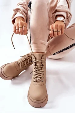 Damskie Boto Damskie Trapery Khaki Mustgrow