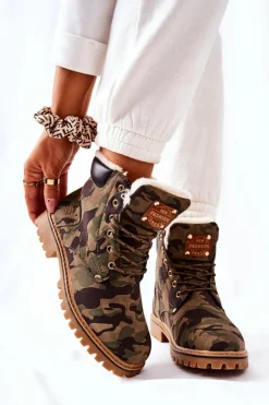 Damskie Boto Damskie Trapery Ocieplane Moro Crush