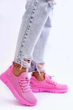 New Boto Damskie Wsuwane Buty Sportowe Sneakersy Różowe Rosett