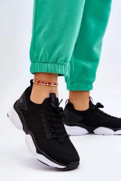 Damskie Big Star Shoes Damskie Wsuwane Buty Sportowe Memory Foam System Big Star LL274A146 Czarne