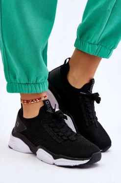 Damskie Big Star Shoes Damskie Wsuwane Buty Sportowe Memory Foam System Big Star LL274A146 Czarne