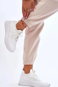 Cross Jeans Buty Sportowe Na Platformie|Sneakersy Damskie*Damskie Wsuwane Sneakersy LL2R4031C Białe Biały