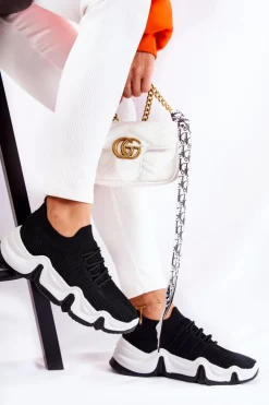 Damskie Boto Damskie Wsuwane Sneakersy Czarne Dayen