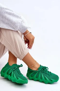 Damskie Boto Damskie Wsuwane Sneakersy Zielone Myles