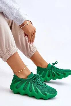Damskie Boto Damskie Wsuwane Sneakersy Zielone Myles