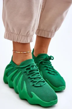 Damskie Boto Damskie Wsuwane Sneakersy Zielone Myles