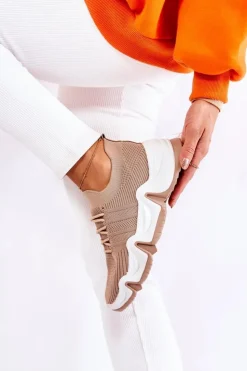Discount Boto Damskie Wsuwane Sneakersy Beżowe Dayen