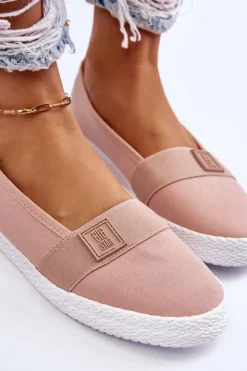 Damskie Big Star Shoes Damskie Wsuwane Tenisówki Big Star LL274202 Nude