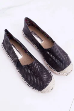 Clearance Boto Damskie Wsuwane Złote Espadryle Cekiny Ques