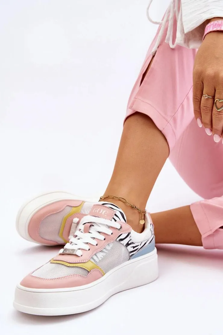 GOE Sneakersy Damskie*Damskie Wygodne Buty Sportowe LL2N4053 Multikolor