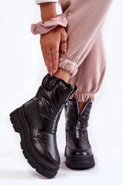 Damskie Buty damskie Vinceza Damskie Wygodne Śniegowce Czarne Elodia