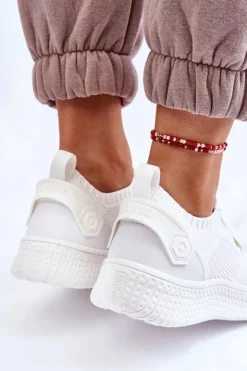 Hot Big Star Shoes Damskie Wygodne Sneakersy Memory Foam System Big Star LL274415 Białe