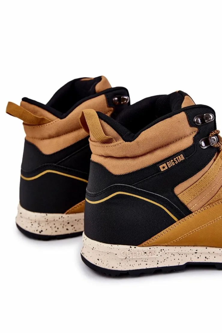 Big Star Shoes Trekkingowe Damskie|Damskie Trapery*Damskie Wysokie Buty Trekkingowe Big Star KK274609 Camel