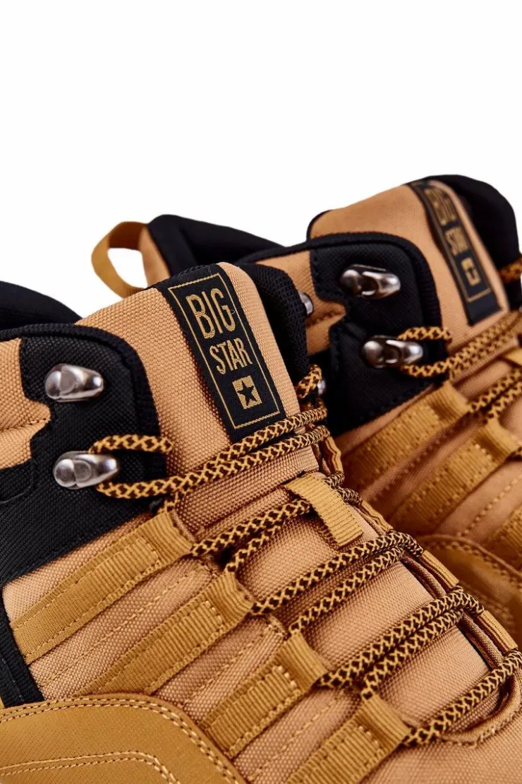 Big Star Shoes Trekkingowe Damskie|Damskie Trapery*Damskie Wysokie Buty Trekkingowe Big Star KK274609 Camel