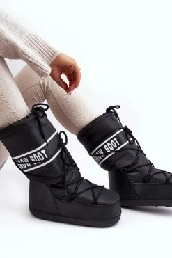 Damskie Boto Damskie Wysokie Śniegowce Czarne Venila