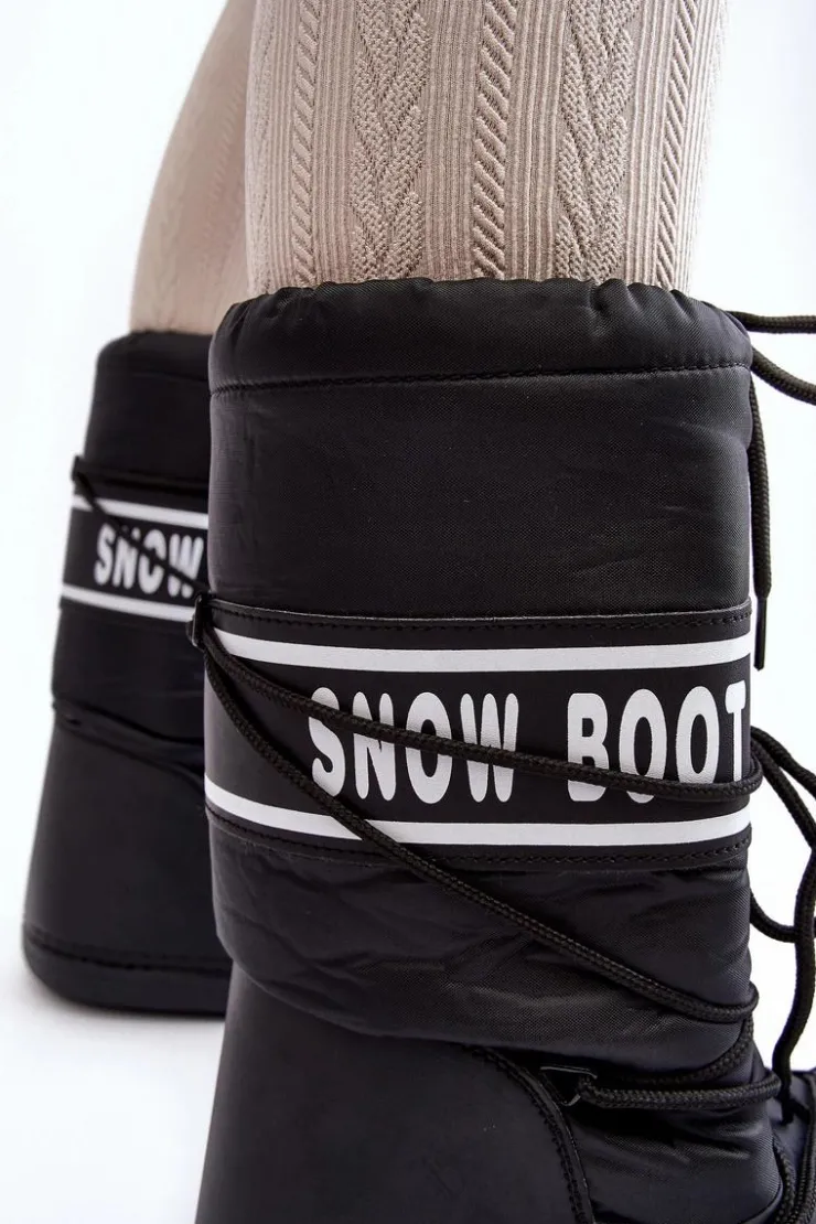 Damskie Boto Damskie Wysokie Śniegowce Czarne Venila