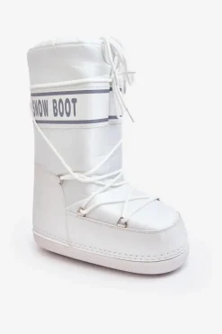 Damskie Boto Damskie Wysokie Śniegowce Białe Venila