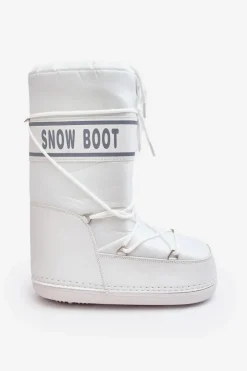Damskie Boto Damskie Wysokie Śniegowce Białe Venila
