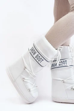 Damskie Boto Damskie Wysokie Śniegowce Białe Venila