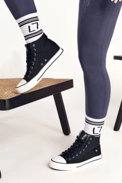 Big Star Shoes Trampki Damskie Big Star|Trampki Damskie Wysokie*Damskie Wysokie Trampki Big Star DD274330 Czarne Czarny