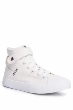 Big Star Shoes Trampki Damskie Big Star|Trampki Damskie Wysokie*Damskie Wysokie Trampki Big Star FF274579 Białe Biały