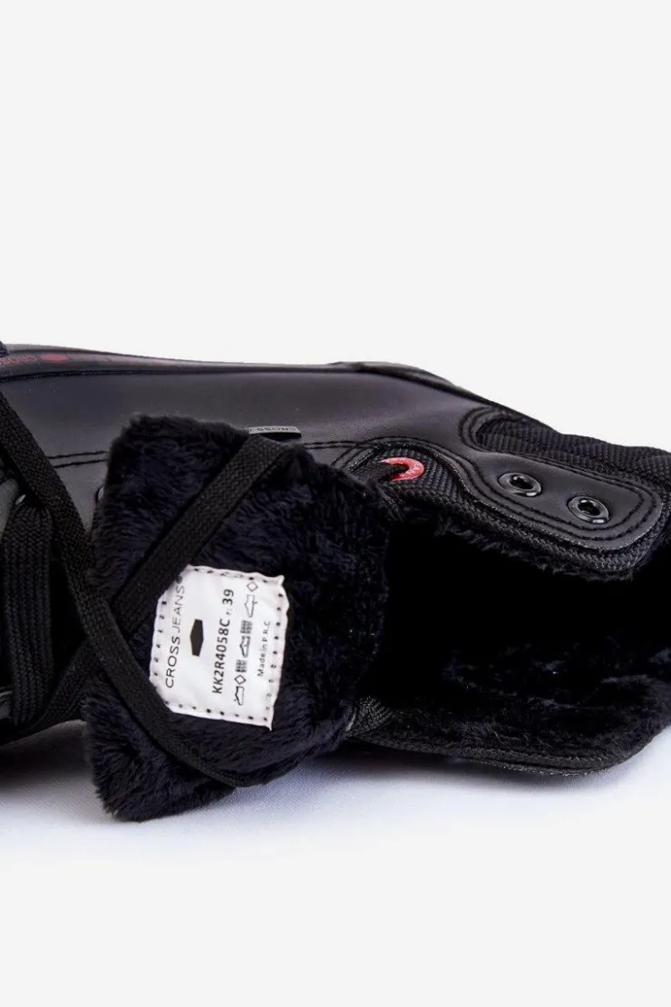 Clearance Cross Jeans Damskie Wysokie Trampki KK2R4058C Czarne Czarny