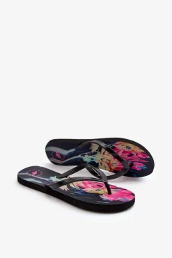 Damskie 4F Damskie Wzorzyste Japonki Klapki RMM00FFLIF138-90S Multikolor