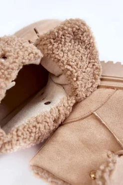 Boto Damskie Trapery|Botki Sznurowane*Damskie Zamszowe Botki Trapery Beżowe Bellita