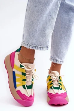 Sale Boto Damskie Zamszowe Buty Sportowe Na Platformie Multikolor Rohan