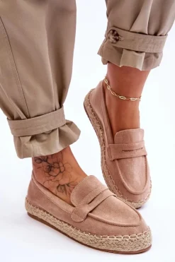 Boto Czarne Espadryle*Damskie Zamszowe Espadryle Beżowe Keyla