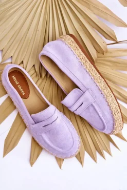 Boto Czarne Espadryle*Damskie Zamszowe Espadryle Fioletowe Keyla