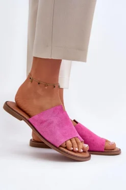 Evento Klapki Damskie Japonki|Klapki Damskie Klasyczne*Damskie Zamszowe Klapki Japonki Fuksja Amite