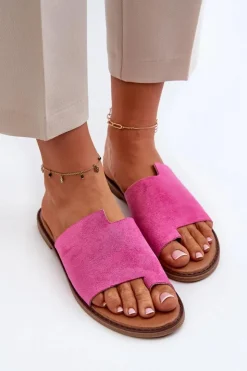 Evento Klapki Damskie Japonki|Klapki Damskie Klasyczne*Damskie Zamszowe Klapki Japonki Fuksja Amite