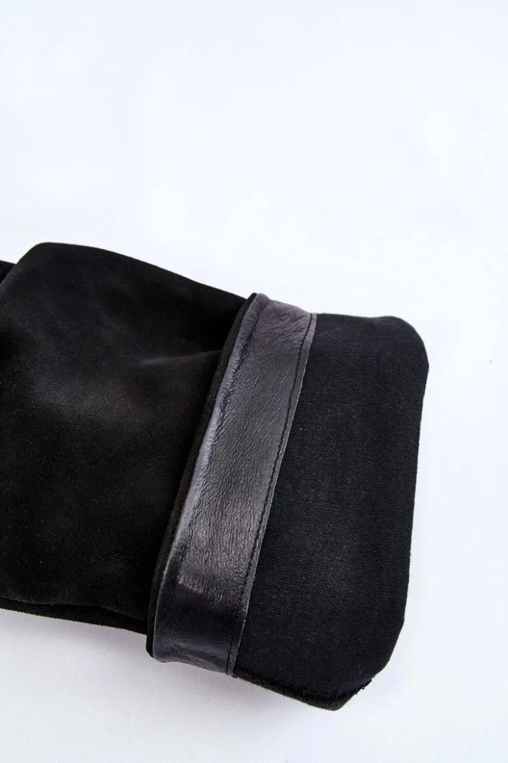 Maciejka Kozaki Wiosenne|Kozaki Płaskie*Damskie Zamszowe Kozaki Do Kolan 05790-01 Czarne