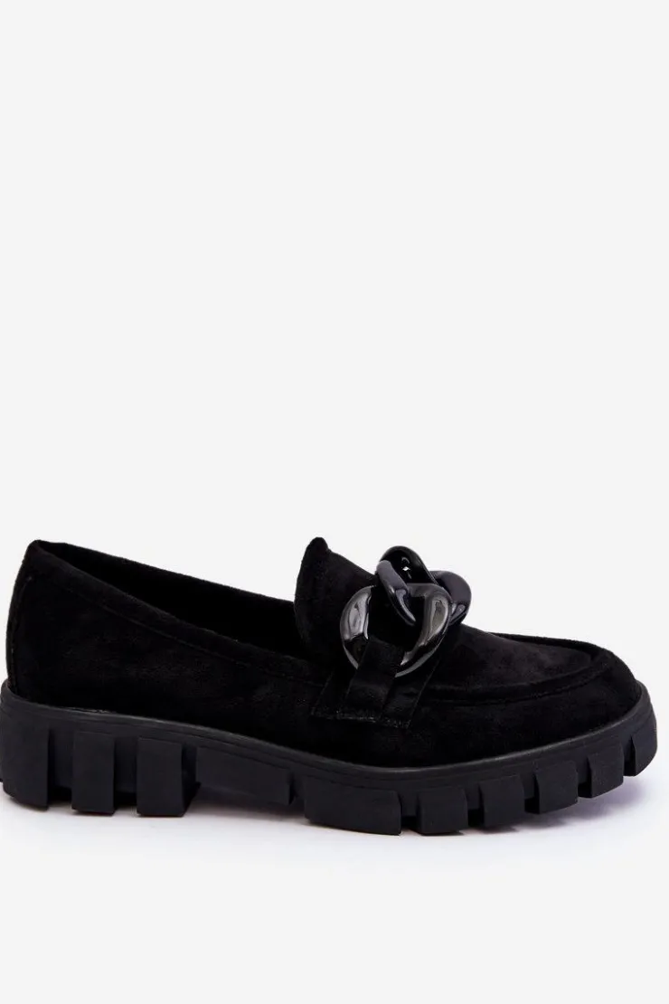 Damskie Buty damskie Vinceza Damskie Zamszowe Mokasyny Na Platformie Czarne Bennett