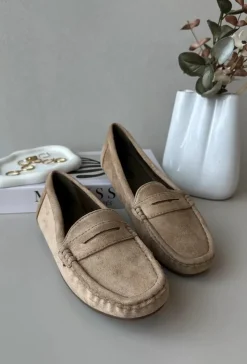 Boto Loafersy Damskie|Mokasyny Damskie Zamszowe*Damskie Zamszowe Mokasyny Brązowe Lenvie