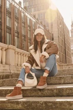 Maciejka Damskie Zamszowe Śniegowce 06257-29 Brązowe