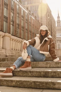 Maciejka Damskie Zamszowe Śniegowce 06257-29 Brązowe