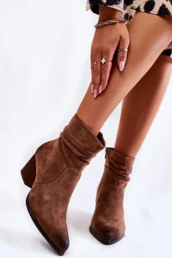 Online Buty damskie Vinceza Damskie Zamszowe Ocieplane Botki Beżowe Wenche