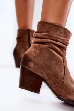 Online Buty damskie Vinceza Damskie Zamszowe Ocieplane Botki Beżowe Wenche